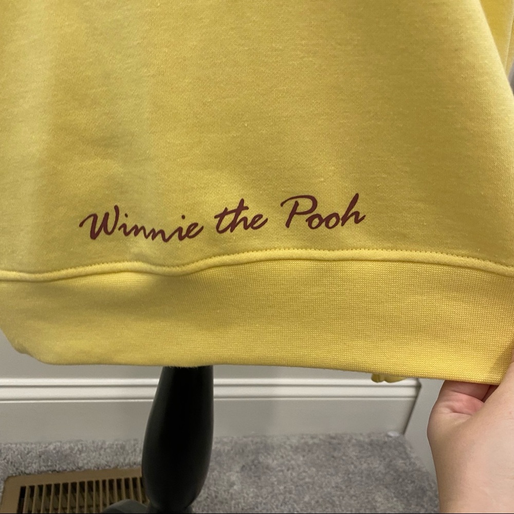 Disney Winnie the Pooh Sweatshirt Top Crewneck Long Sleeve Shirt Soft Fleece - Picture 5 of 13